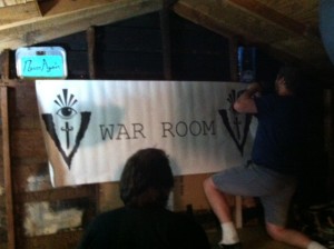 Villains Record war room banner